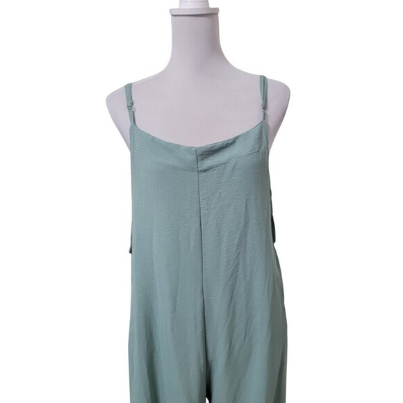 Jane's Size L-XL Sage Green Overalls / Jumpsuit, Excellent Used Condition - Picture 2 of 14